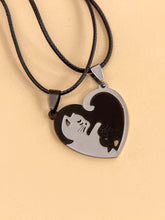 1set Love Cat Lovers Necklace Sai Feel